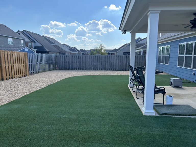 Maintenance-Free Backyard – Synthetic Grass